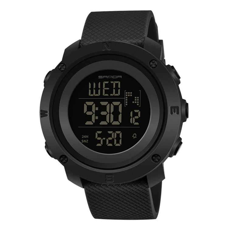 SANDA 361 Orologio elettronico per bambini sportivi con luce notturna alla moda Orologio impermeabile da uomo multifunzionale con luce notturna