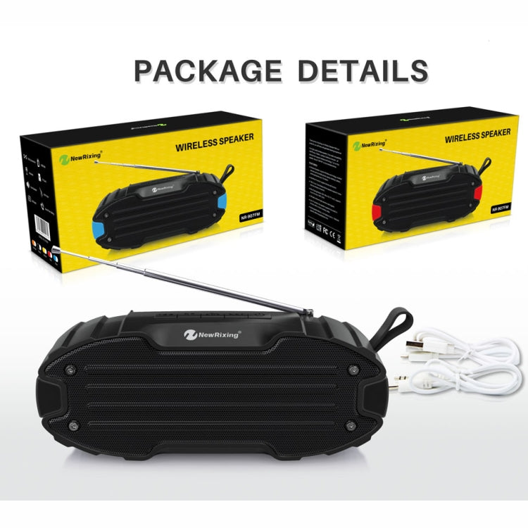 Nuovo altoparlante Bluetooth con soundbar surround stereo portatile Rixing NR907 con microfono, supporto TF Card FM