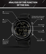 SANDA 411 Orologio multifunzionale Wports Orologio elettronico da studente impermeabile maschile modello giovanile moda maschile