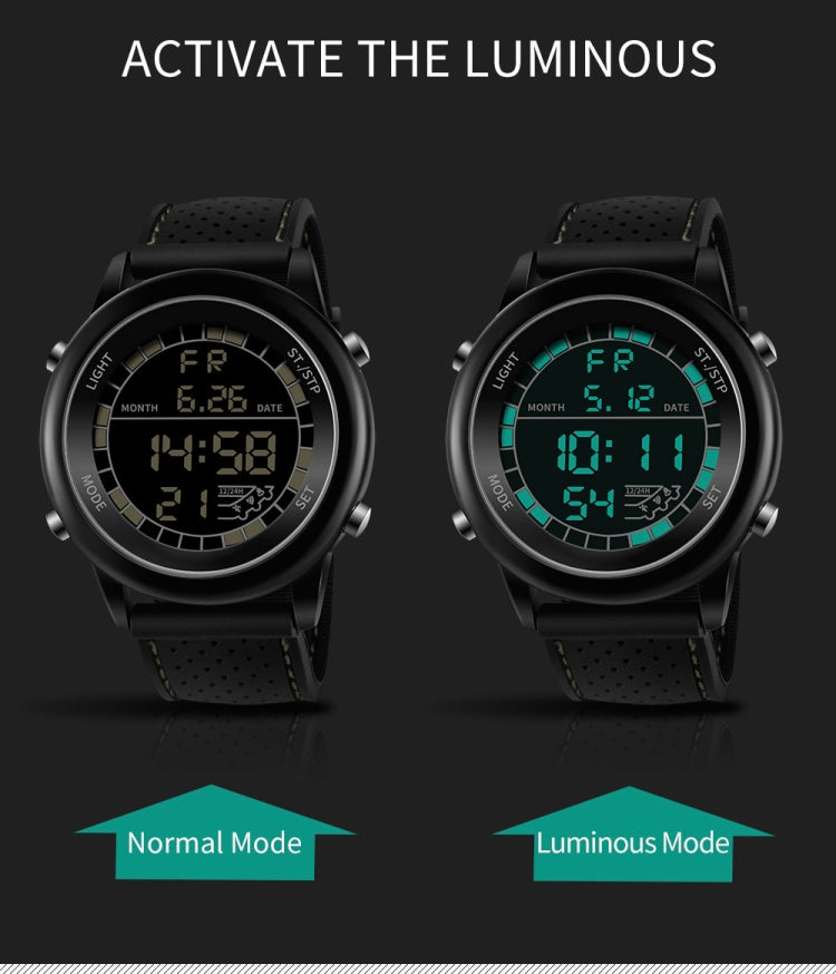 SANDA 411 Orologio multifunzionale Wports Orologio elettronico da studente impermeabile maschile modello giovanile moda maschile