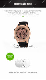 SANDA 411 Orologio multifunzionale Wports Orologio elettronico da studente impermeabile maschile modello giovanile moda maschile