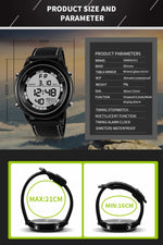 SANDA 411 Orologio multifunzionale Wports Orologio elettronico da studente impermeabile maschile modello giovanile moda maschile