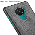 Per Nokia 7.2 / 6.2 Custodia PC + PU antiurto in coccodrillo, For Nokia 7.2 / 6.2