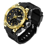 SANDA739 Watch Plate Chao Orologio da uomo Maschio Student Fashion Trend Misuratore elettronico impermeabile digitale multifunzionale
