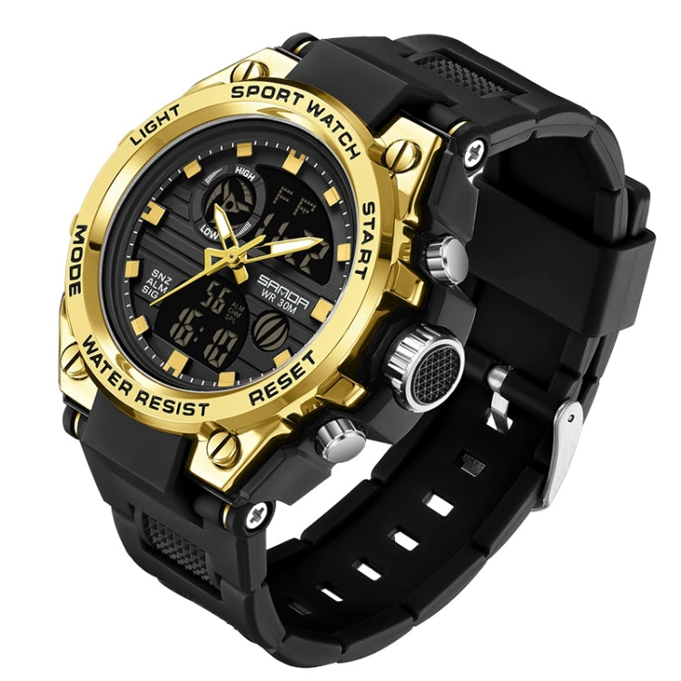 SANDA739 Watch Plate Chao Orologio da uomo Maschio Student Fashion Trend Misuratore elettronico impermeabile digitale multifunzionale