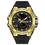 SANDA739 Watch Plate Chao Orologio da uomo Maschio Student Fashion Trend Misuratore elettronico impermeabile digitale multifunzionale