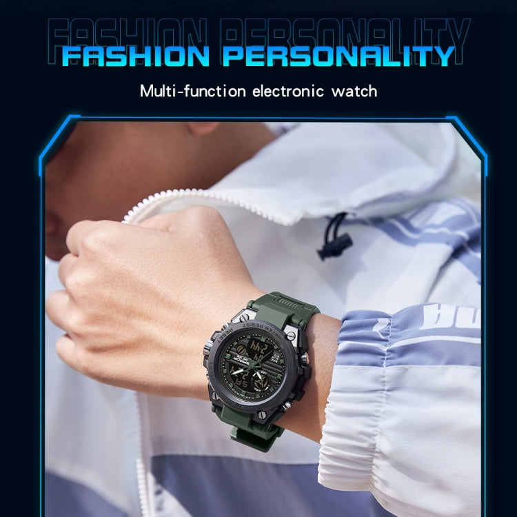 SANDA739 Watch Plate Chao Orologio da uomo Maschio Student Fashion Trend Misuratore elettronico impermeabile digitale multifunzionale