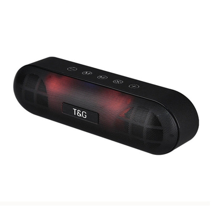 T&G TG148 Altoparlante wireless Bluetooth per pillola con audio stereo portatile Super Bass LED Lanterna