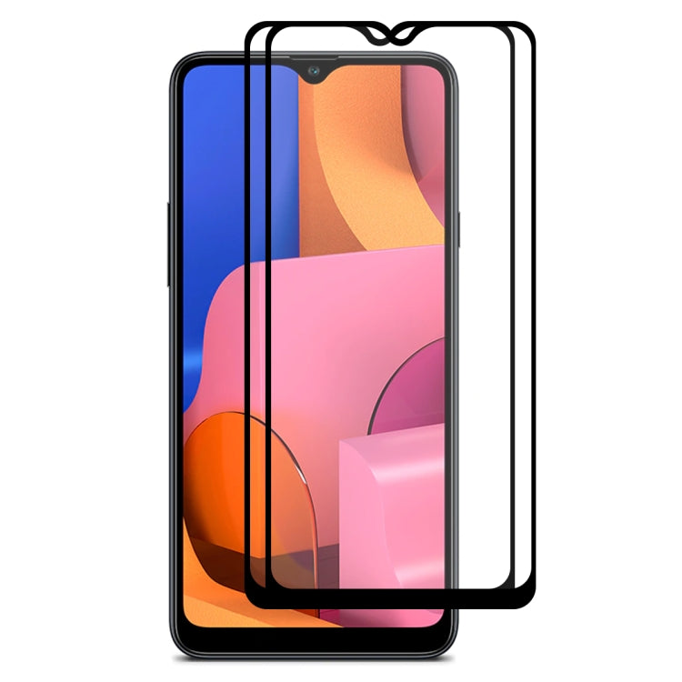 2 PZ ENKAY Hat-prince Full Glue 0.26mm 9H 2.5D Pellicola a copertura totale in vetro temperato, For Galaxy A20s, For Moto G8 Plus