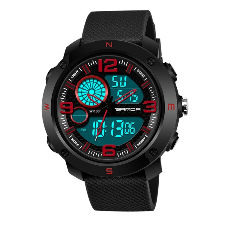 SANDA 762 Orologio da uomo Orologio da uomo per studenti Orologio da uomo di tendenza per la moda Gioventù impermeabile Luce notturna Sport da uomo
