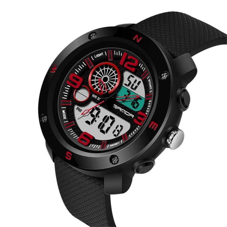 SANDA 762 Orologio da uomo Orologio da uomo per studenti Orologio da uomo di tendenza per la moda Gioventù impermeabile Luce notturna Sport da uomo