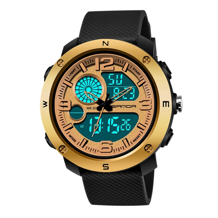 SANDA 762 Orologio da uomo Orologio da uomo per studenti Orologio da uomo di tendenza per la moda Gioventù impermeabile Luce notturna Sport da uomo