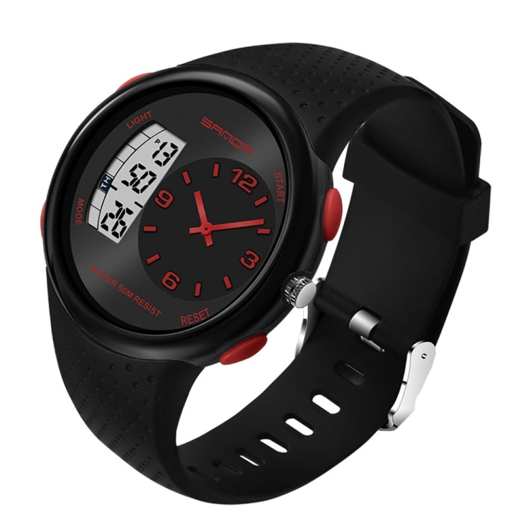 SANDA 763 Orologio da studente impermeabile da uomo Moda esplosiva Orologio da polso elettronico multifunzionale per la personalità degli sport all'aria aperta