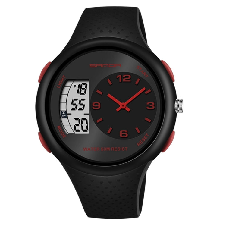 SANDA 763 Orologio da studente impermeabile da uomo Moda esplosiva Orologio da polso elettronico multifunzionale per la personalità degli sport all'aria aperta