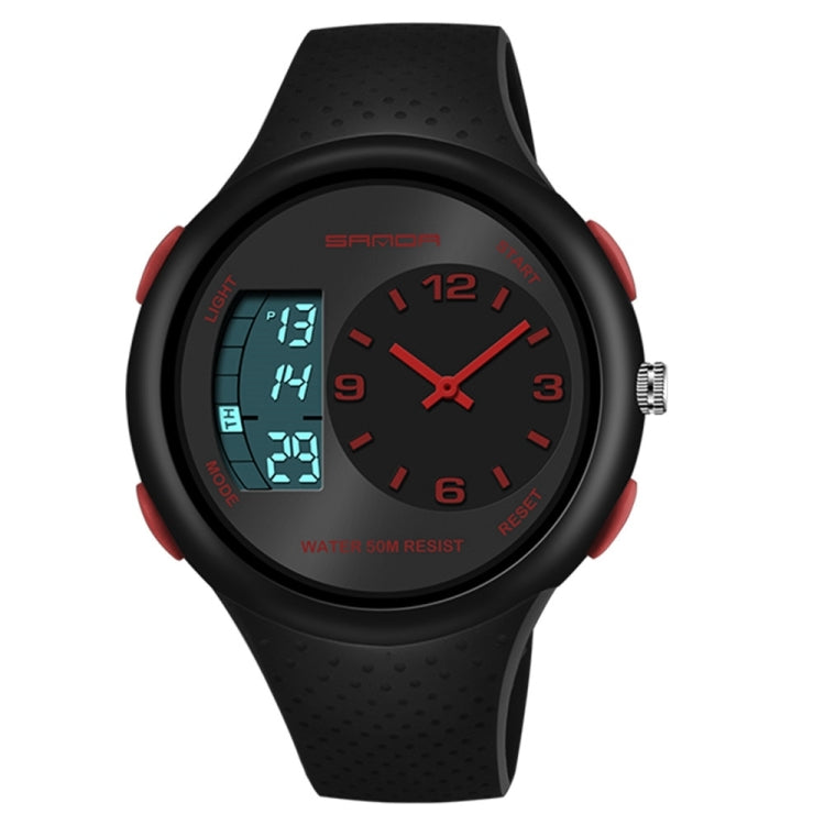 SANDA 763 Orologio da studente impermeabile da uomo Moda esplosiva Orologio da polso elettronico multifunzionale per la personalità degli sport all'aria aperta