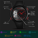 SANDA 763 Orologio da studente impermeabile da uomo Moda esplosiva Orologio da polso elettronico multifunzionale per la personalità degli sport all'aria aperta