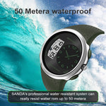 SANDA 763 Orologio da studente impermeabile da uomo Moda esplosiva Orologio da polso elettronico multifunzionale per la personalità degli sport all'aria aperta
