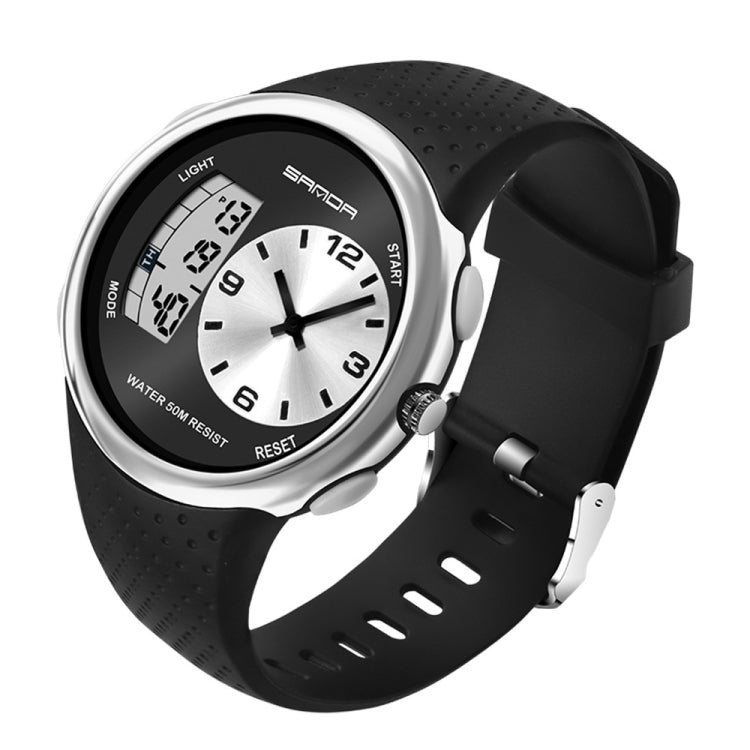 SANDA 763 Orologio da studente impermeabile da uomo Moda esplosiva Orologio da polso elettronico multifunzionale per la personalità degli sport all'aria aperta