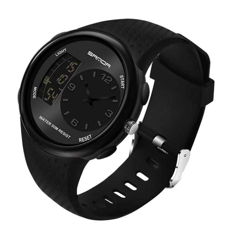 SANDA 763 Orologio da studente impermeabile da uomo Moda esplosiva Orologio da polso elettronico multifunzionale per la personalità degli sport all'aria aperta