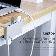 HUB a clip USB 3.0 a 4 porte in lega di alluminio ORICO MH4PU-P, MH4PU-P(Black), MH4PU-P(Silver)