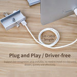 HUB a clip USB 3.0 a 4 porte in lega di alluminio ORICO MH4PU-P, MH4PU-P(Black), MH4PU-P(Silver)