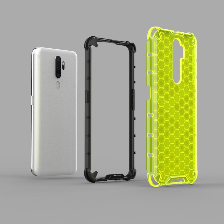 Per Oppo A9 (2020) PC a nido d'ape antiurto + custodia in TPU, For Oppo A9 (2020)