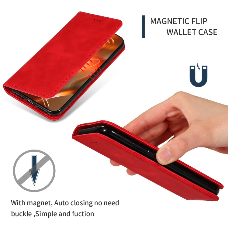 Custodia in pelle a vibrazione orizzontale magnetica per affari Retro Skin Feel, For Xiaomi Redmi Note 8, For Xiaomi Redmi Note8 Pro