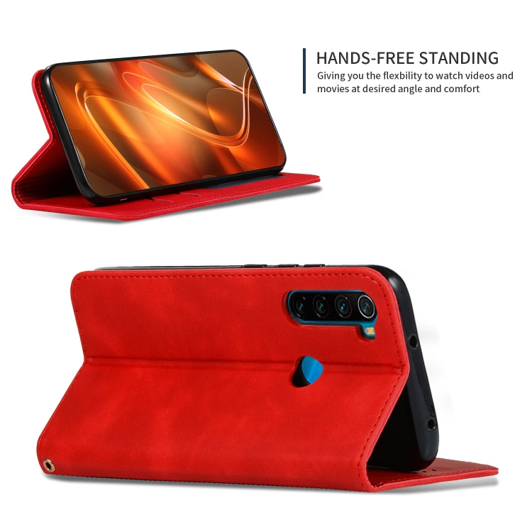 Custodia in pelle a vibrazione orizzontale magnetica per affari Retro Skin Feel, For Xiaomi Redmi Note 8, For Xiaomi Redmi Note8 Pro