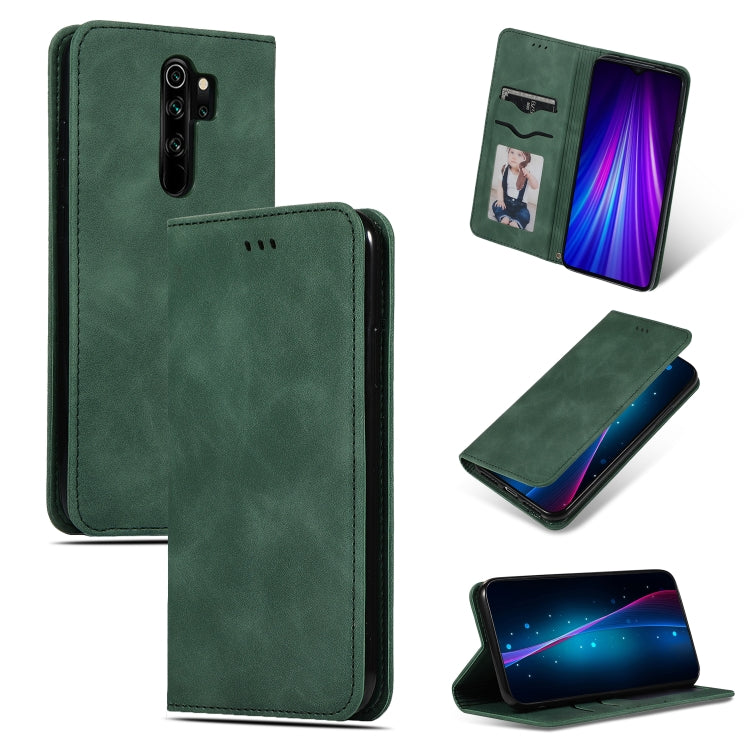 Custodia in pelle a vibrazione orizzontale magnetica per affari Retro Skin Feel, For Xiaomi Redmi Note 8, For Xiaomi Redmi Note8 Pro