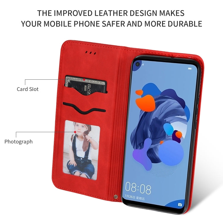 Custodia in pelle a vibrazione orizzontale magnetica per affari Retro Skin Feel, For Huawei Mate 30, For Huawei Mate 30 Lite, For Huawei Mate 30 Pro, For Huawei Nova5i Pro