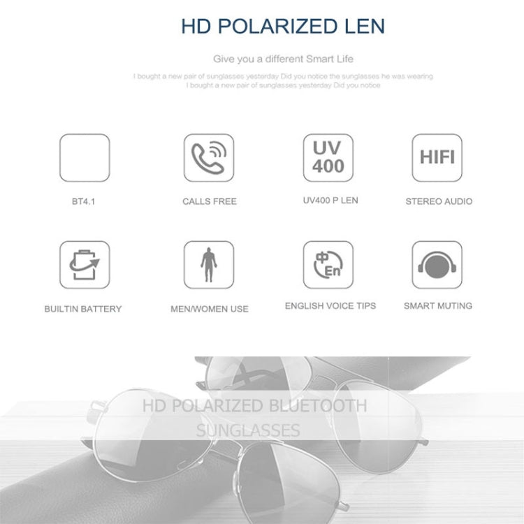 Occhiali da sole con auricolare Bluetooth A8