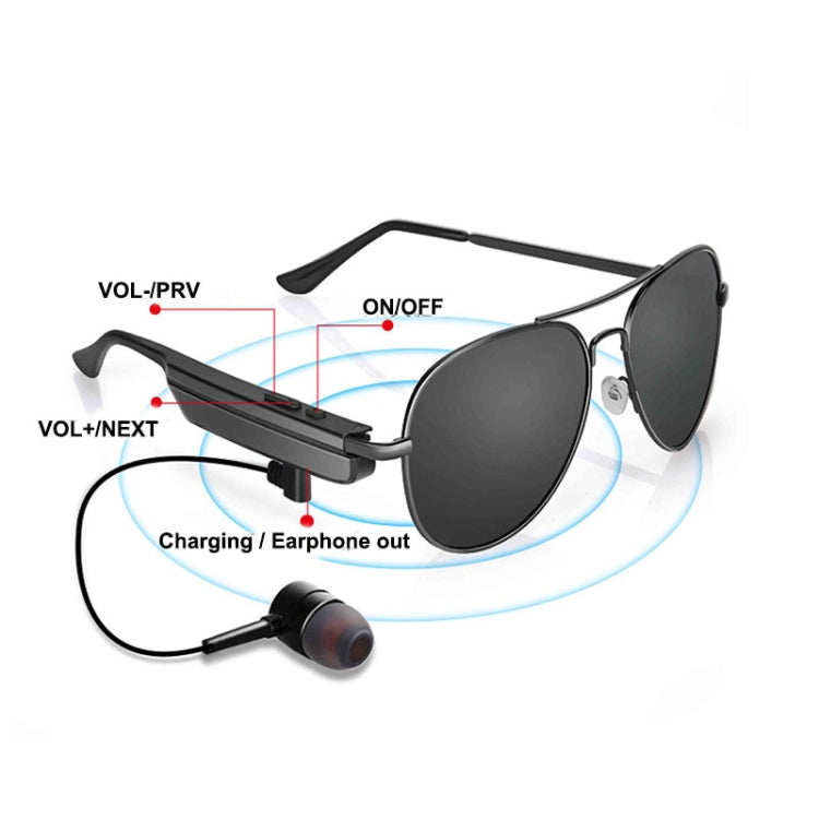 Occhiali da sole con auricolare Bluetooth A8