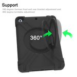 Guscio protettivo piatto EVA + PC con staffa rotante a 360 °, For iPad 10.2