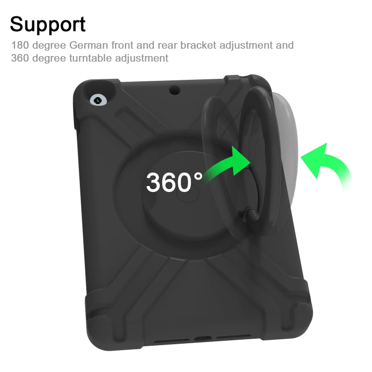 Guscio protettivo piatto EVA + PC con staffa rotante a 360 °, For iPad 10.2