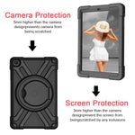 Guscio protettivo piatto EVA + PC con staffa rotante a 360 °, For Galaxy Tab A 10.1 (2019)