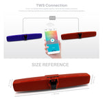 Nuovo Rixing NR7017 TWS Altoparlante Bluetooth con soundbar stereo surround portatile da 10 W con microfono