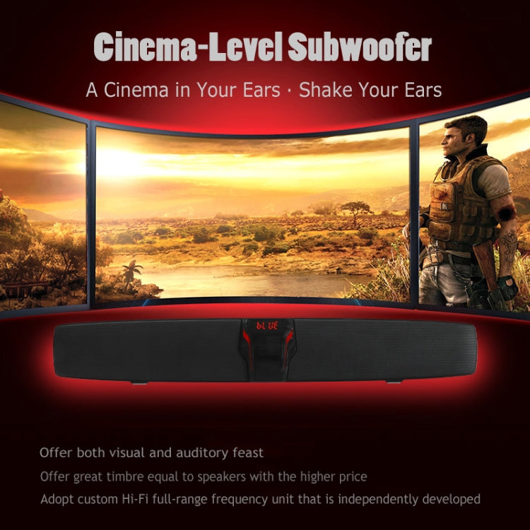 Nuovo Rixing NR7017 TWS Altoparlante Bluetooth con soundbar stereo surround portatile da 10 W con microfono