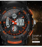 Orologio SANDA 775 Orologio elettronico da uomo Studenti delle scuole medie per adulti Gioventù Sport multifunzionale Trend doppio orologio