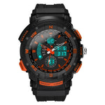 Orologio SANDA 775 Orologio elettronico da uomo Studenti delle scuole medie per adulti Gioventù Sport multifunzionale Trend doppio orologio