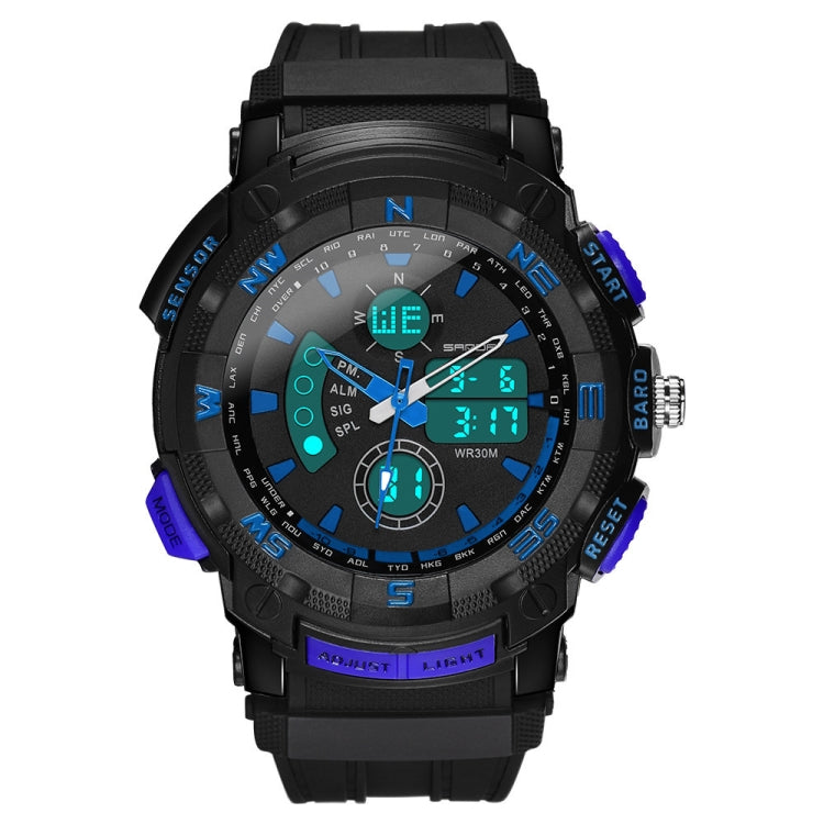 Orologio SANDA 775 Orologio elettronico da uomo Studenti delle scuole medie per adulti Gioventù Sport multifunzionale Trend doppio orologio