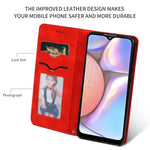 Custodia in pelle a vibrazione orizzontale magnetica per affari Retro Skin Feel, For Galaxy A10S, For Galaxy A20S