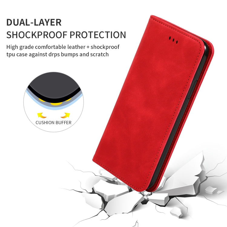 Custodia in pelle a vibrazione orizzontale magnetica per affari Retro Skin Feel, For Galaxy A10S, For Galaxy A20S
