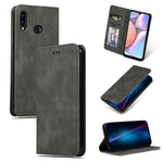 Custodia in pelle a vibrazione orizzontale magnetica per affari Retro Skin Feel, For Galaxy A10S, For Galaxy A20S