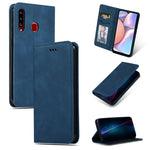 Custodia in pelle a vibrazione orizzontale magnetica per affari Retro Skin Feel, For Galaxy A10S, For Galaxy A20S