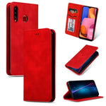 Custodia in pelle a vibrazione orizzontale magnetica per affari Retro Skin Feel, For Galaxy A10S, For Galaxy A20S