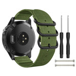 Per cinturino in nylon a tre anelli Garmin Fenix 3/5X universale da 26 mm
