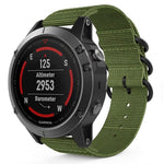 Per Jiamin Fenix5, cinturino in nylon a tre anelli da 22 mm
