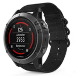 Per Jiamin Fenix5, cinturino in nylon a tre anelli da 22 mm