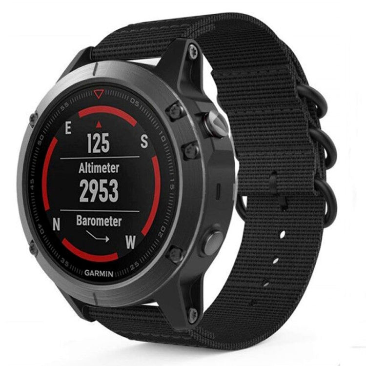 Per Jiamin Fenix5, cinturino in nylon a tre anelli da 22 mm