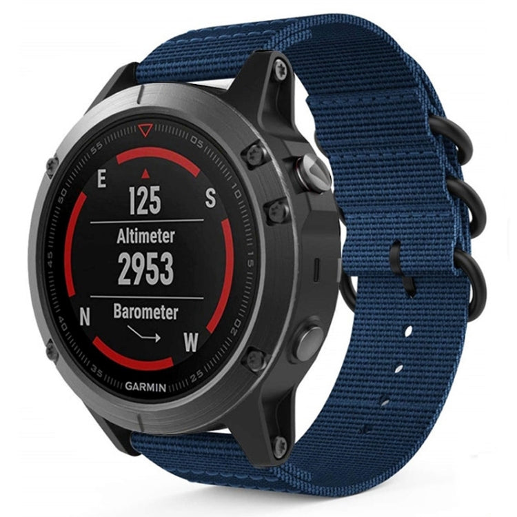 Per Jiamin Fenix5, cinturino in nylon a tre anelli da 22 mm